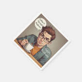 Koffie is het beste medicijn servet (Hoek)