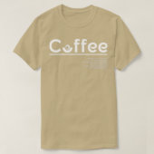 Koffie is het beste t-shirt (Design voorkant)