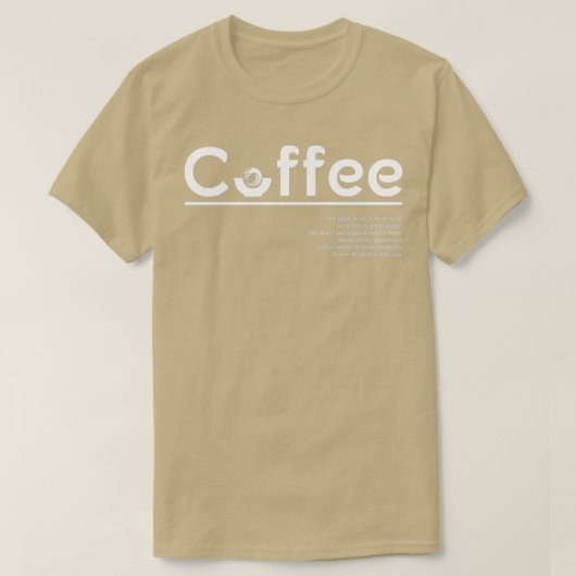 Koffie is het beste t-shirt (Design voorkant)