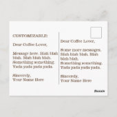 "Koffie is Leven" Briefkaart (Achterkant)