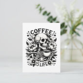 Koffie Is Leven Briefkaart (Staand voorkant)