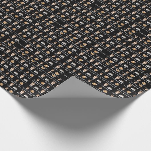 "Koffie is leven" Cadeaupapier (Hoek)