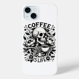 Koffie is leven iPhone 15 mini hoesje