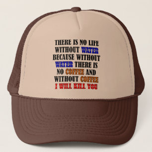 Koffie Is Leven Grappige Bal Cap Trucker Hoed Pet