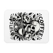 Koffie is leven magneet (Horizontaal)