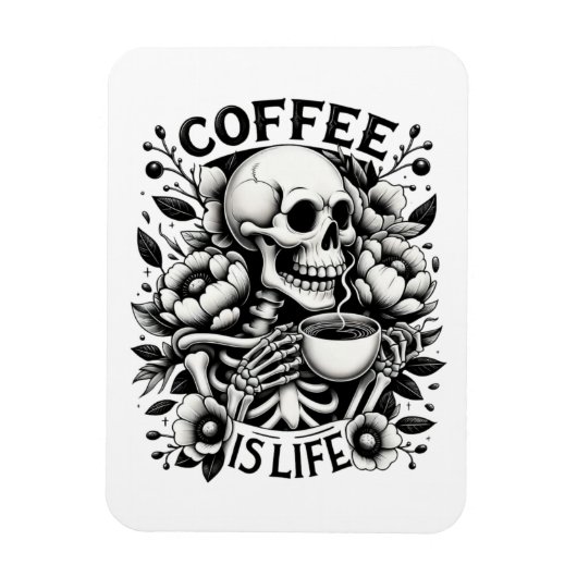 Koffie is leven magneet (Verticaal)
