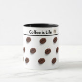 Koffie is leven mok (Midden)