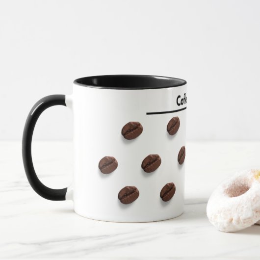Koffie is leven mok (Met donut)