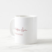 Koffie is liefde taal koffie volle Mok (Voorkant links)
