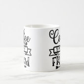 Koffie is mijn beste vriend koffiemok (Center)