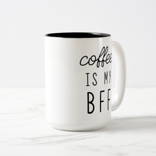 Koffie is mijn BFF 15oz Mok (Voorkant rechts)