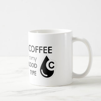 Koffie is mijn bloedtype koffiemok