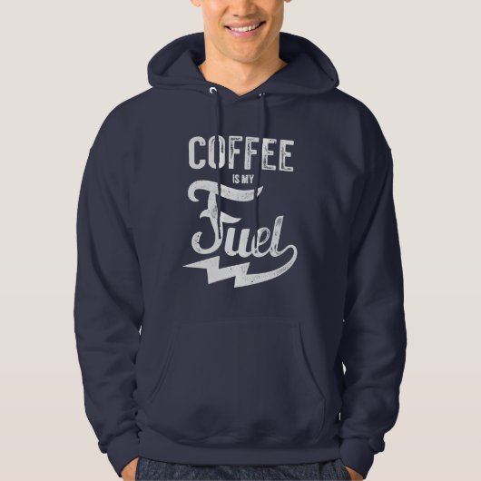 Koffie is mijn brandstof hoodie (Voorkant)
