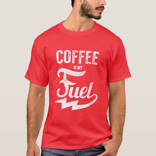 Koffie is mijn brandstof t-shirt (Voorkant)