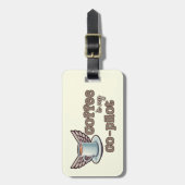 Koffie is mijn co-piloot bagagelabel (Voorkant verticaal)