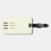 Koffie is mijn co-piloot bagagelabel (Achterkant horizontaal)