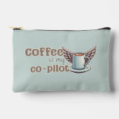 Koffie is mijn co-piloot Cosmetic Bag Etui (Voorkant)