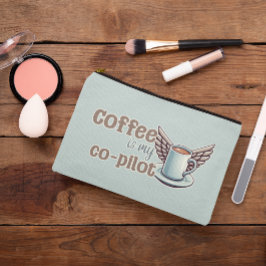 Koffie is mijn co-piloot Cosmetic Bag Etui