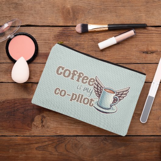 Koffie is mijn co-piloot Cosmetic Bag Etui