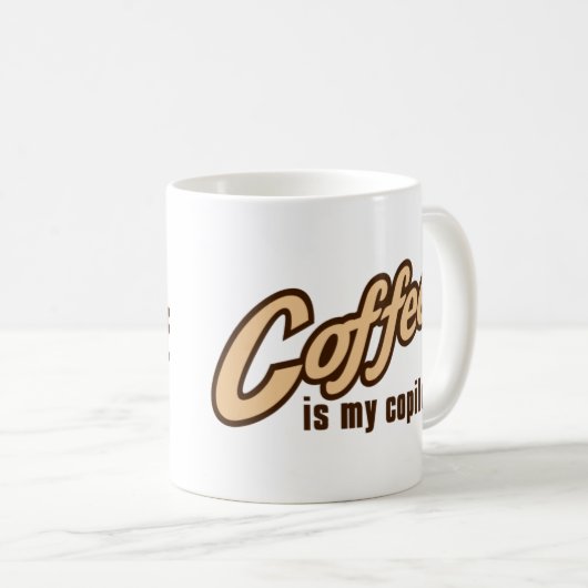 Koffie is mijn Copilot Mok (Voorkant rechts)