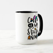 Koffie is mijn dikke dief, met handschrift mok (Voorkant rechts)