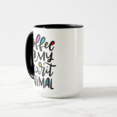 Koffie is mijn dikke dief, met handschrift mok (Voorkant links)