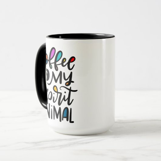 Koffie is mijn dikke dief, met handschrift mok (Voorkant links)