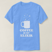 Koffie is mijn Elixir White Edition T-shirt (Design voorkant)