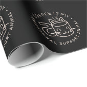 Koffie is mijn emotionele steundier cadeaupapier (Rol Hoek)