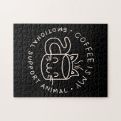 Koffie is mijn emotionele steundier legpuzzel (Horizontaal)