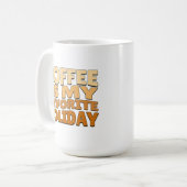 Koffie is mijn favoriete vakantie koffiemok (Voorkant links)