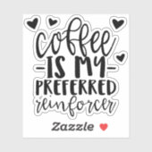 Koffie is mijn favoriete versterker, ABA sticker, Sticker (Vel)