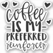 Koffie is mijn favoriete versterker, ABA sticker, Sticker (Voorkant)