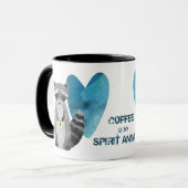 Koffie is mijn gedistilleerde dierenkrans mok (Voorkant links)