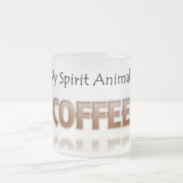 Koffie is mijn gedistilleerde dierlijke Shirt, voo Matglas Koffiemok