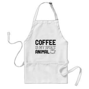 Koffie is mijn gedistilleerde diertje standaard schort
