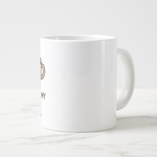 Koffie is mijn geest dier grappige mok (Voorkant rechts)