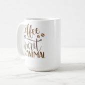 Koffie Is Mijn Geestdier Koffiemok (Voorkant links)
