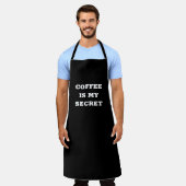 Koffie is mijn geheim schort (Gedragen)
