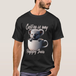 Koffie Is Mijn Geluksdrank Koala T-shirt