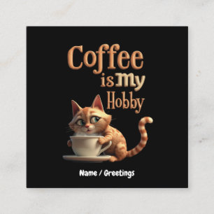 Koffie Is Mijn Hobbysport Een Mix van Passie en Ca Vierkante Visitekaartje