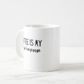 Koffie is mijn Liefde Taal 11 oz mok (Voorkant links)