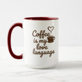 Koffie is mijn liefde taal premium Mok (Links)