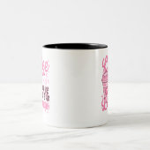 Koffie is mijn liefde taal Valentijnsdag cadeau Tweekleurige Koffiemok (Center)