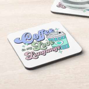 Koffie is mijn liefdestaal bier onderzetter