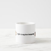 Koffie Is Mijn Liefdestaal Espresso Kop (Voorkant)