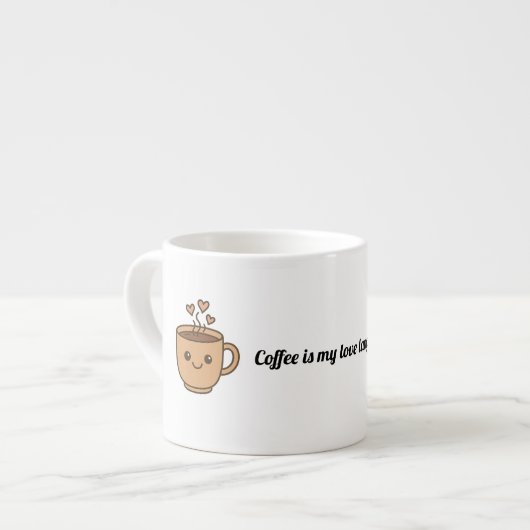 Koffie Is Mijn Liefdestaal Espresso Kop (Links)