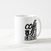 Koffie is mijn liefdestaal koffiemok (Voorkant rechts)