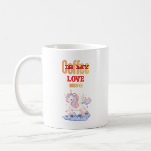 Koffie is mijn liefdestaal koffiemok (Links)