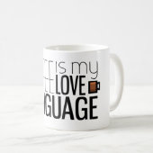 Koffie is mijn liefdestaal koffiemok (Voorkant rechts)